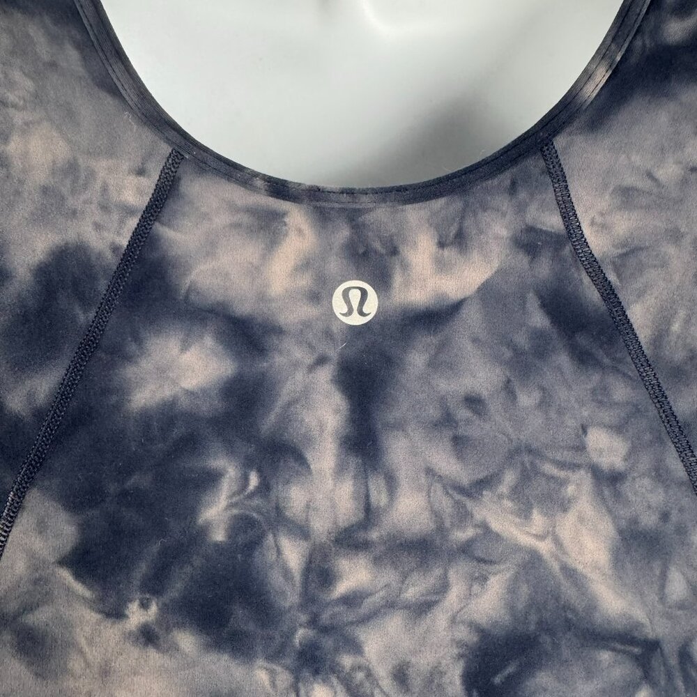 Lululemon Align Tee Top Size 2 Diamond Dye Lunar Rock True Navy TP-3488 - Picture 5 of 7